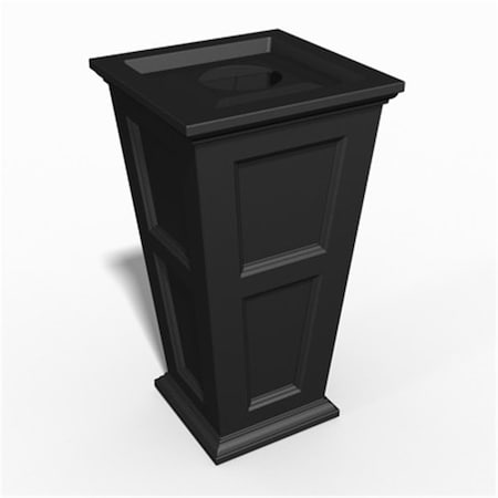 Defenseguard 40 in. Fairfield Tall Waste Bin, Black DE3072672